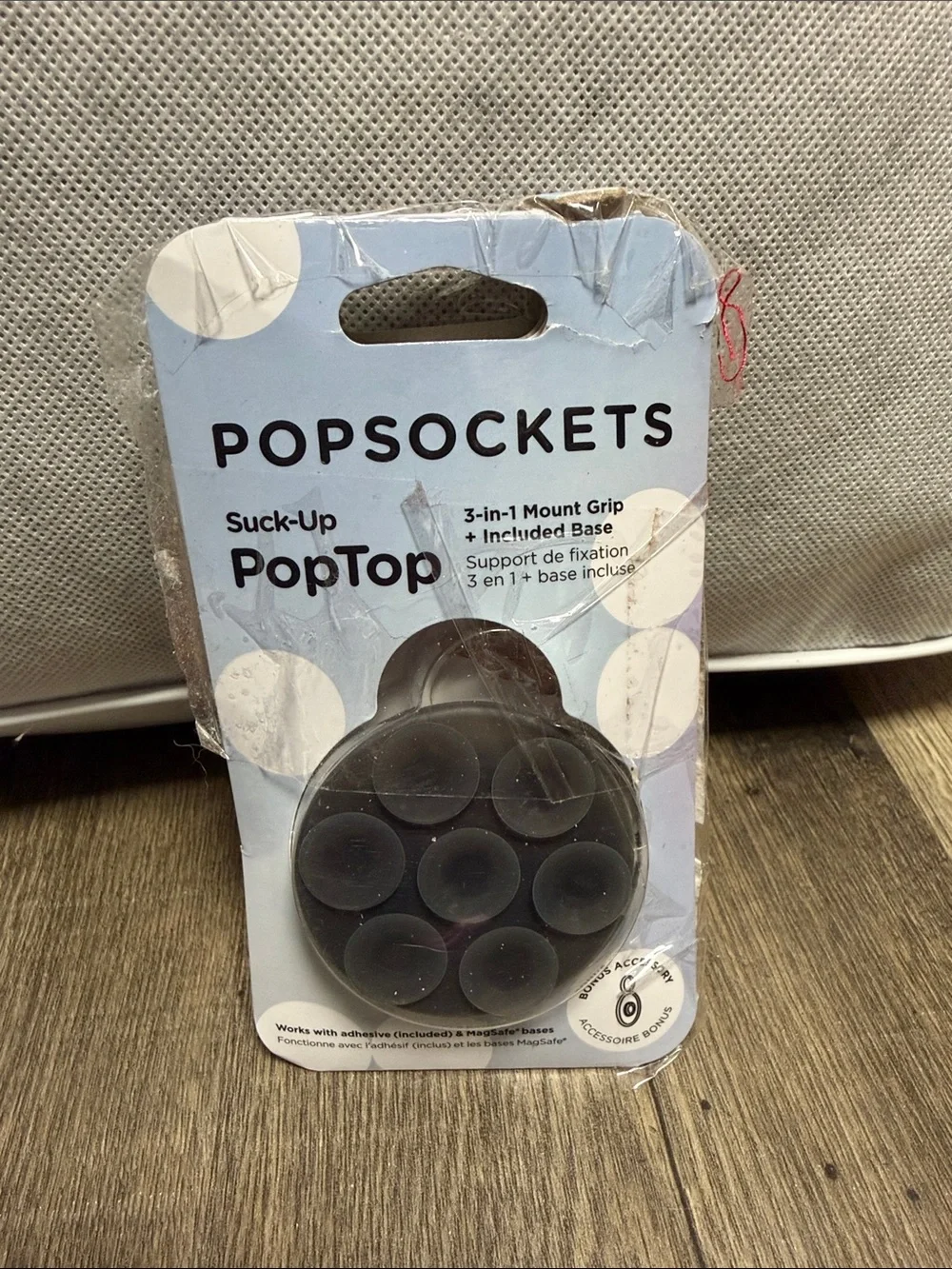 PopSocket White PopTop Swappable Grip